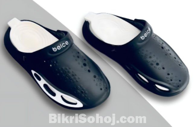 Beice Black and White Clogs